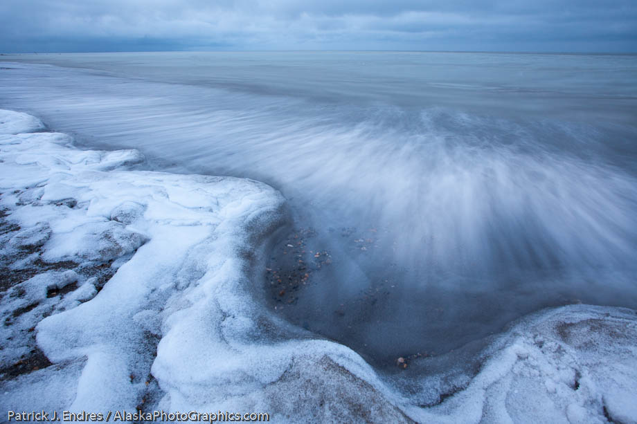 Freeze up on the coast of the Beaufort Sea, Arctic north coast, Barter Island, Alaska. Canon 5D Mark II, 16-35mm, (17mm) 1.3 sec @ f/11, ISO 400