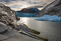 Nellie Juan Glacier, Nellie Juan Lagoon, Prince William Sound, Chugach National Forest, Kenai Peninsula, southcentral, Alaska.