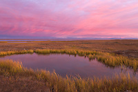 Romanzof mountains of the Brooks range in the Arctic National Wildlife Refuge, view from Barter Island south to the refuge.