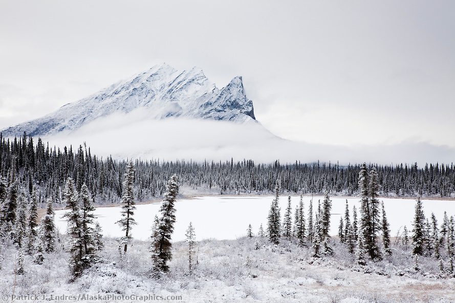 Snow covered Mt Sukakpak, Brooks range, Alaska. (Patrick J. Endres / AlaskaPhotoGraphics.com)