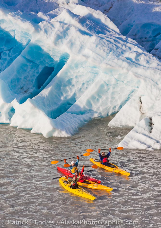 My friends kayaking near a huge iceberg in Prince William Sound. Canon 5 D Mark II, 70-200mm f/2.8L IS,  1/800 sec @ f/8, ISO 200.