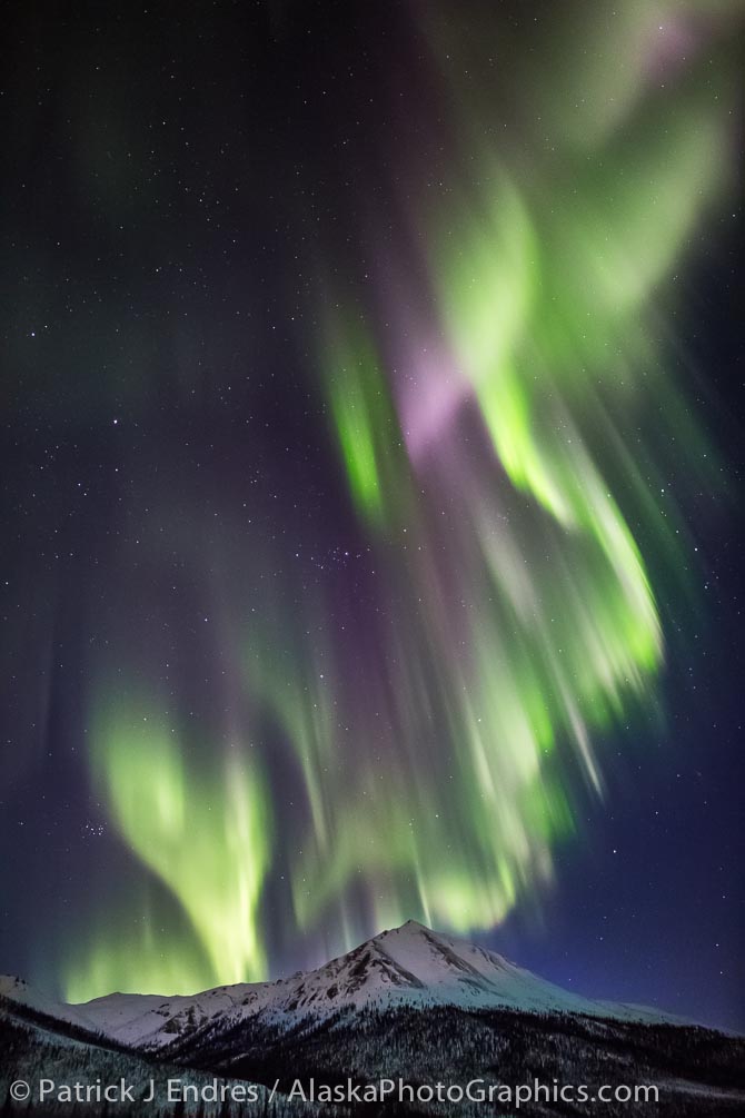 Aurora over the Brooks mountain range, Arctic, Alaska. Canon 5D Mark III, Rokinon 24mm f/1.4, .08 sec @f/1.4, ISO 2500.