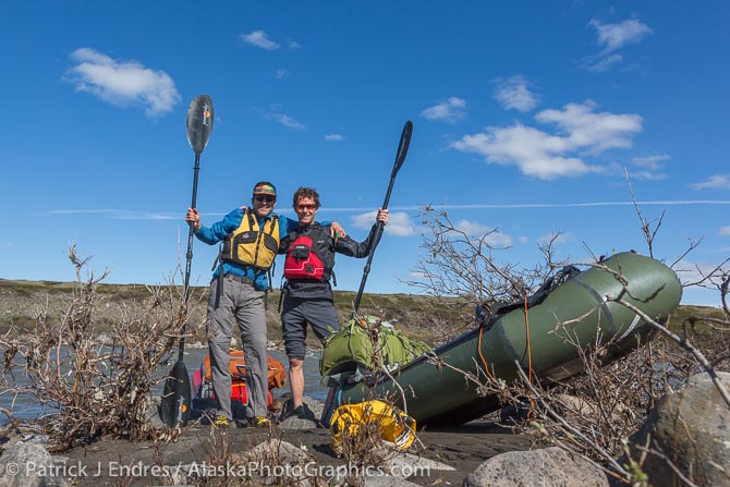 Mark and I at the start of our trip, just before crossing the Sag river. Awesome sunny day to greet us for day 1!