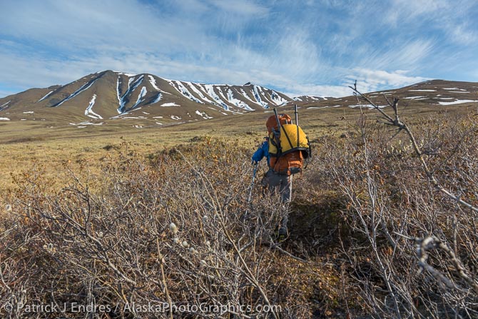 We crossed many little drainages as the mountains drained into the Ribdon River.