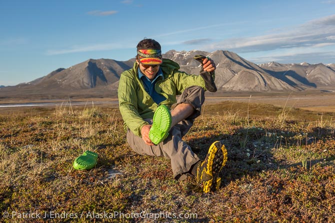 Crocks are a great, lightweight shoe to change into after a day of hiking in wet feet. 