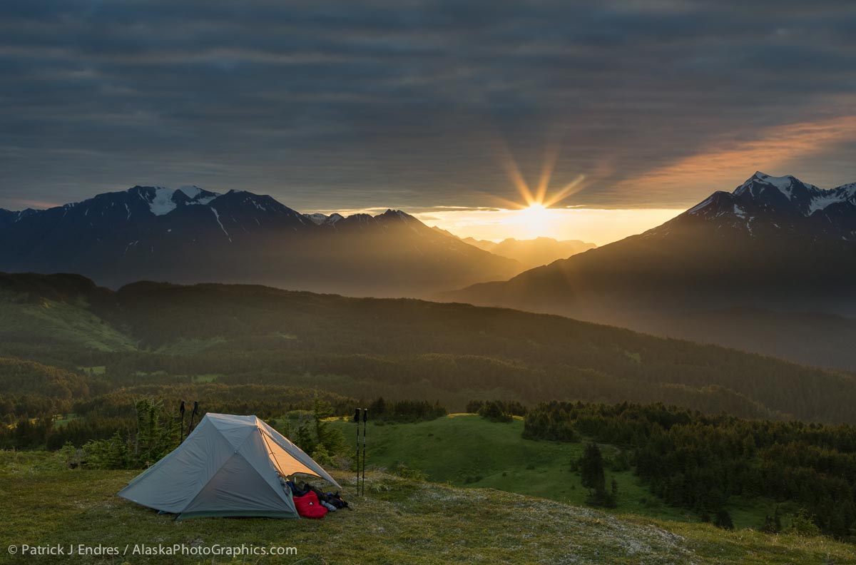 Tent camp in the Chugach National Forest, Kenai Peninsula, Alaska. Canon 5D Mark III, 24-105mm f/4L IS (40mm)