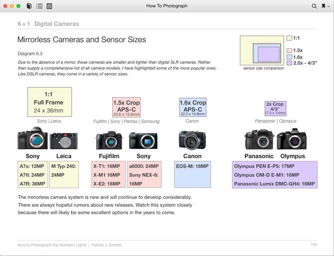 Mirrorless cameras