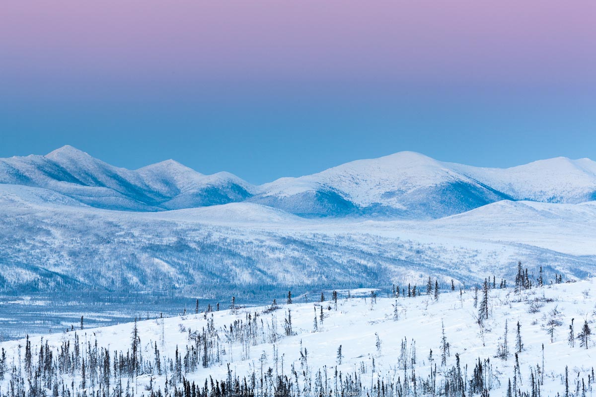 Pastel sky over Brooks range - AlaskaPhotoGraphics