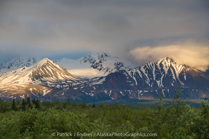 Sunlight on Rainbow Mountain, Alaska Range. Canon G3X, 1/200 sec. @ f/5, ISO 200