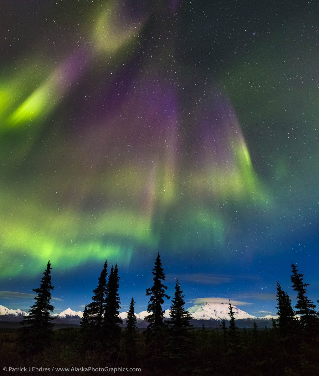 Northern Lights over Mt. Denali - AlaskaPhotoGraphics