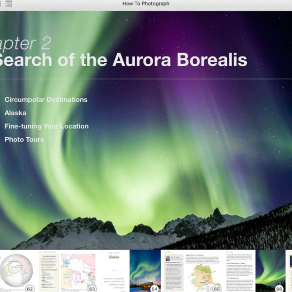 Northern Lights ebook screen shots AlaskaPhotoGraphics